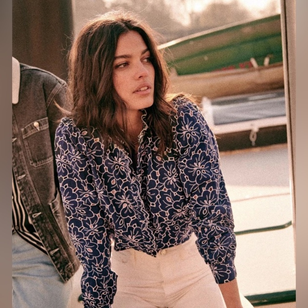 NWT Sezane Mathilda shirt